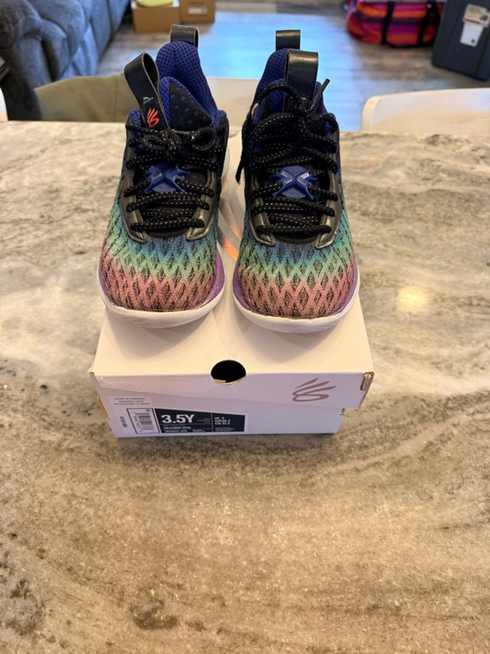 Under Armour Steph Kids Curry Gradient Multicolor Athletic Sneakers